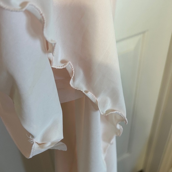 Shadowline Soft Pink Lace Trim Robe and Nightgown Set. Size S.  Vintage. - Picture 11 of 12